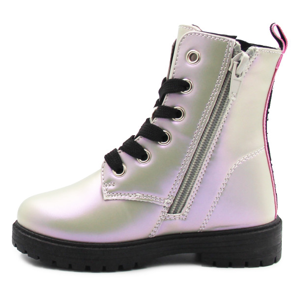 Holograficzne Buty Dla Dziewczynek Na Jesień z Ocieplanym Kocykiem Kozaki Stitch Bartek 88009-19