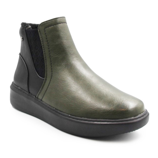 Botki Damskie Na Jesień i Zimę Wojtyłko 7ZB26030 Oliwka