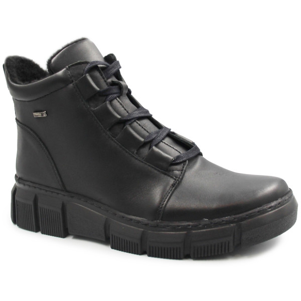 Buty Zimowe Damskie Ocieplane Botki Helios 523 Czarne