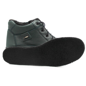 Ocieplone Buty Damskie Na Zimę Sznurowane Helios 553 Zielony