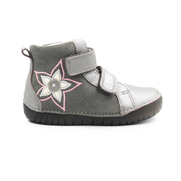 Buty Dziewczęce Na Jesień z Kwiatuszkiem DD STEP A050-52429BM Grey