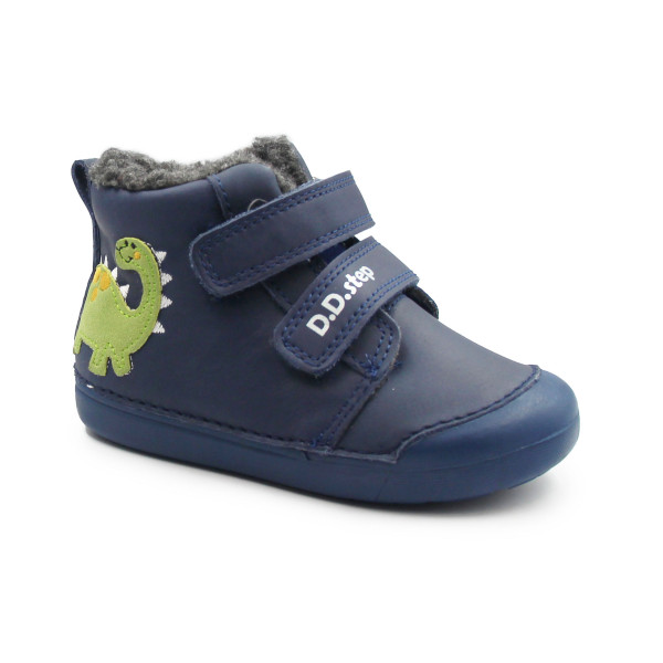 Buty Zimowe Dla Chłopczyka Ocieplane DD STEP W066-52525A Bermuda Blue