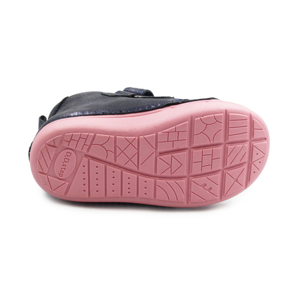 Buty Ocieplane Dla Dziewczynki na Zimę z Sarenką DD STEP W066-52733A Royal Blue