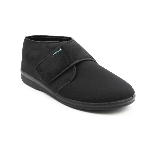 Buty Po Domu Męskie Półbuty Czarne Adanex 25586