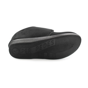 Buty Po Domu Męskie Półbuty Czarne Adanex 25586