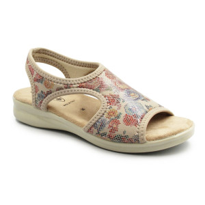 Damskie Sandały Po Domu Do Pracy z Miękką Wkładką Eximp Sanital Flex 8090.17 BEŻ