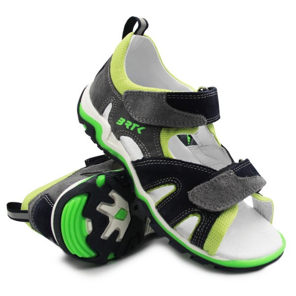 Sandały Dla Chłopca Na Lato Zielono Czarne Bartek 16187-005