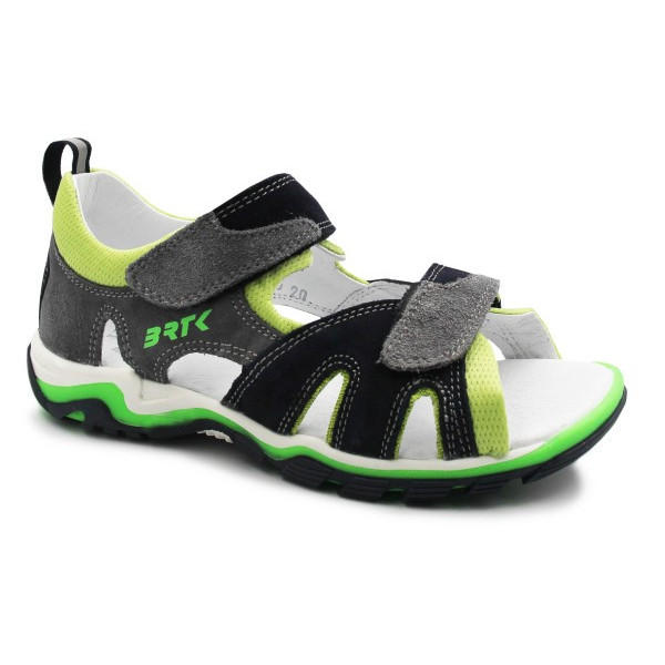 Sandały Dla Chłopca Na Lato Zielono Czarne Bartek 16187-005