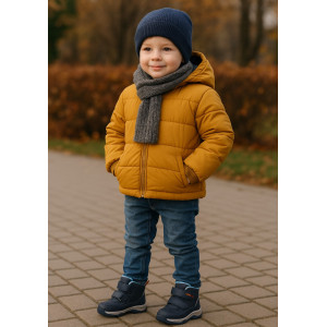 Dziecięce Buty Na Zimę Ocieplane Dla Chłopczyka Wojtyłko 1Z26091 Granat