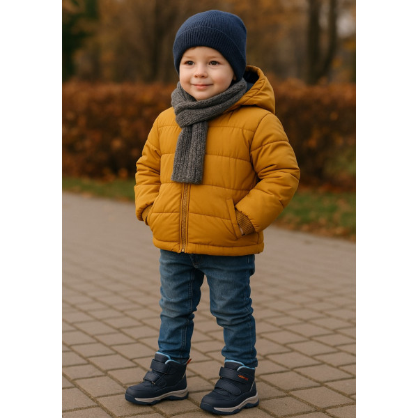 Dziecięce Buty Na Zimę Ocieplane Dla Chłopczyka Wojtyłko 1Z26091 Granat