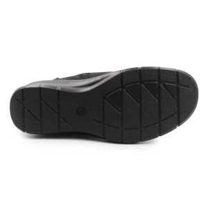 Damskie ocieplane botki na jesień i zimę Wojtyłko 7ZB26033 czarny