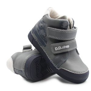 Dziecięce Buty Na Wiosnę Dla Chłopca Samochód LED DD STEP A068-52151M Grey