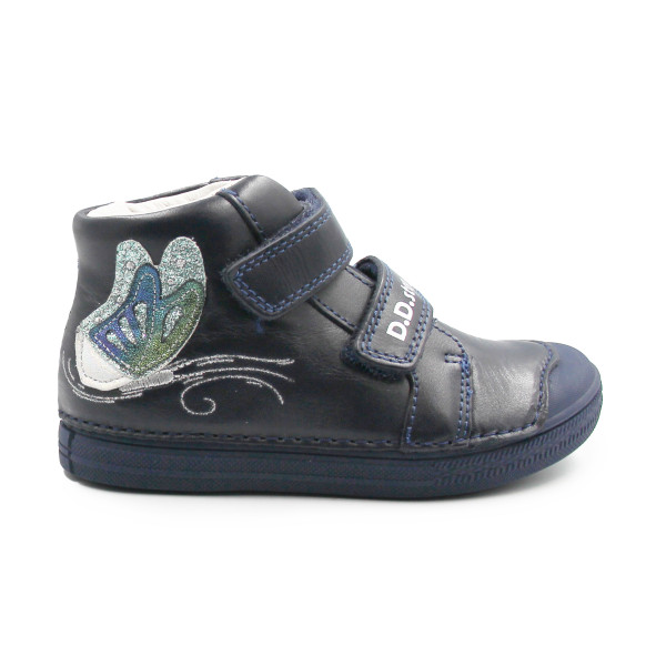 Buty Na Wiosnę Dla Dziewczynki z Motylkiem DD STEP A049-52135AM Royal Blue