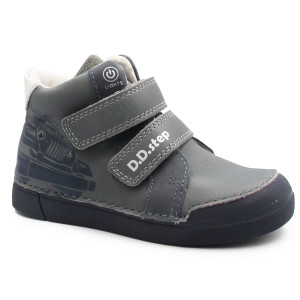 Dziecięce Buty Na Wiosnę Dla Chłopca Samochód LED DD STEP A068-52151M Grey
