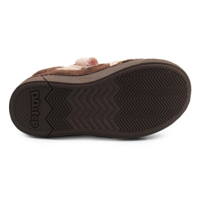 Dziecięce Buty Na Wiosnę Dla Dziewczynek LED z Jednorożcem DD STEP A068-52459AM Chocolate