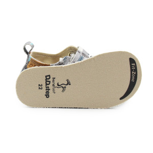 Kapcie Dziecięce Do Szkoły i Przedszkola Trampki BAREFOOT DD STEP C086-52562BV Grey