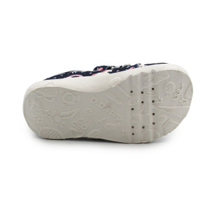 Trampki Do Szkoły i Przedszkola Dla Dziewczynki w Jednorożce Barefoot DD STEP C086-52832Z Royal Blue