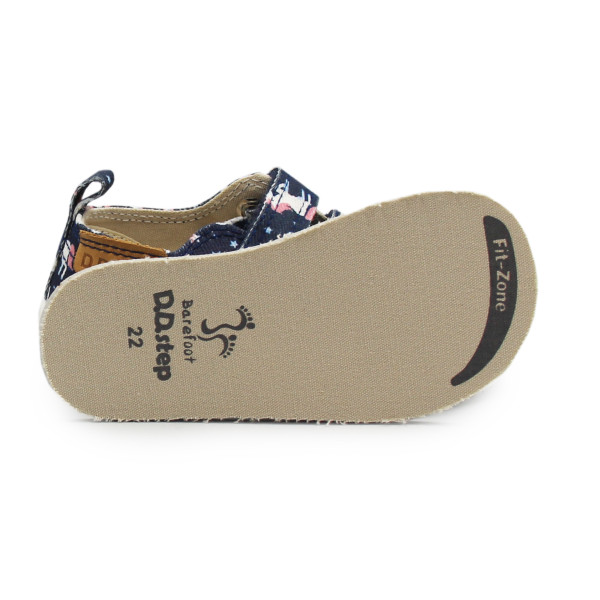 Trampki Do Szkoły i Przedszkola Dla Dziewczynki w Jednorożce Barefoot DD STEP C086-52832Z Royal Blue