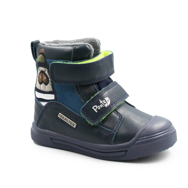 Ocieplane Buty Dziecięce na Jesień i Zimę AQUA-TEX DD STEP PONTE DA06-5-2968A royal blue