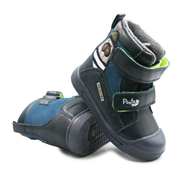 Ocieplane Buty Dziecięce na Jesień i Zimę AQUA-TEX DD STEP PONTE DA06-5-2968A royal blue