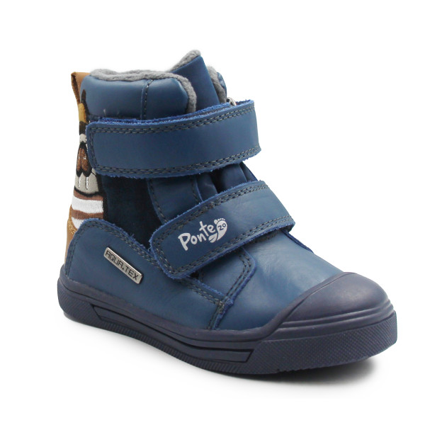 Buty Dla Chłopczyka Jesień i Zima Ocieplane Wodoodporne PONTE DA06-5-2968A Royal Blue