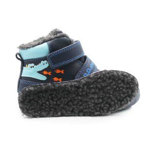 Chłopięce Buty Na Zimę z Krokodylem DD STEP W082-52462AMO Royal blue