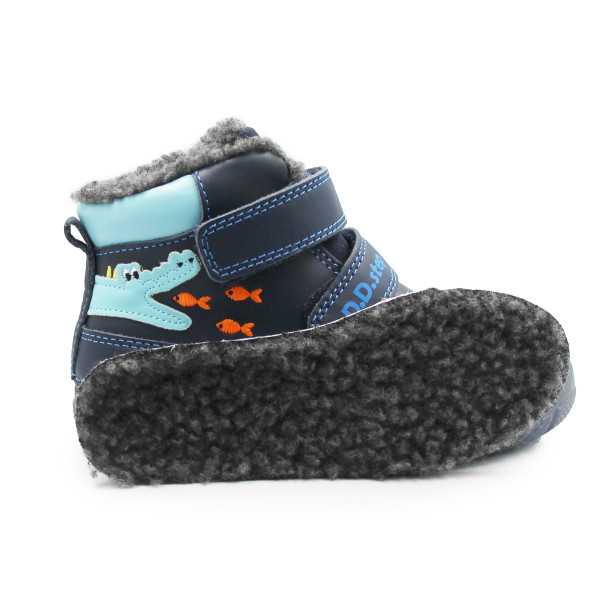 Chłopięce Buty Na Zimę z Krokodylem DD STEP W082-52462AMO Royal blue