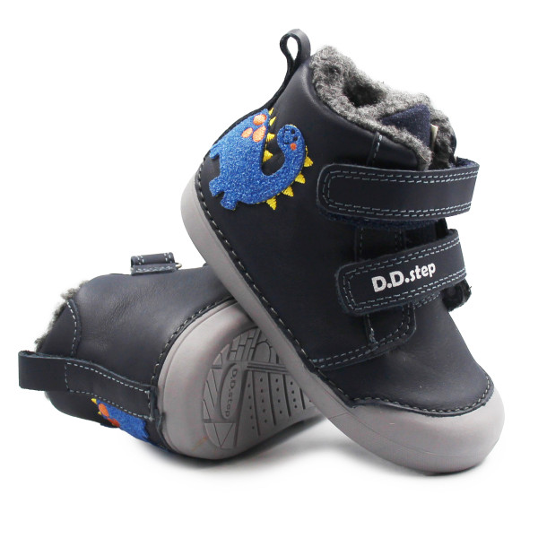 Dziecięce Buty Na Zimę Ocieplane Dla Chłopczyków DD STEP W066-52525Z Royal Blue