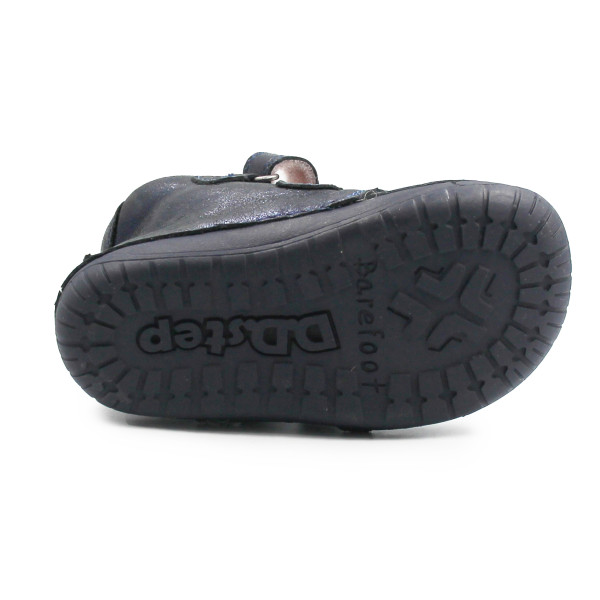 Buciki Zimowe Dla Dziewczynek Na Rzep Barefoot DD STEP W070-52624Z Royal Blue