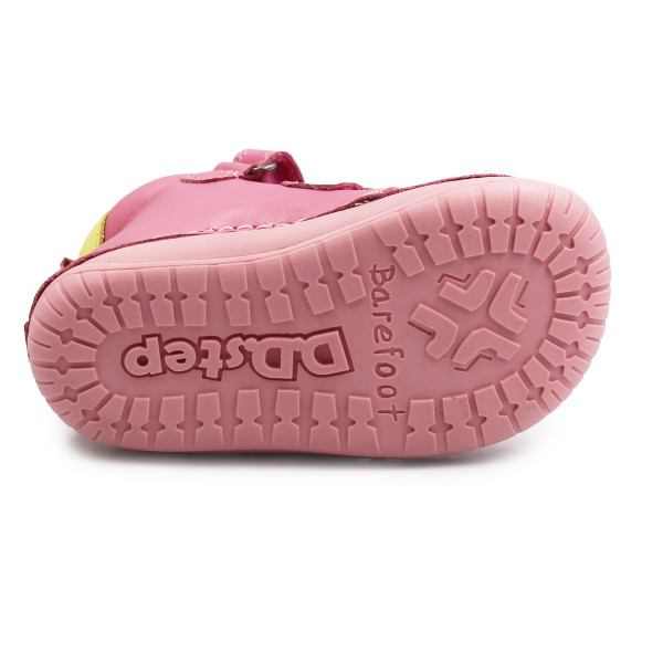 Różowe Buty Na Zimę Dla Dziewczynek Barefoot DD STEP W070-52624BV Pink