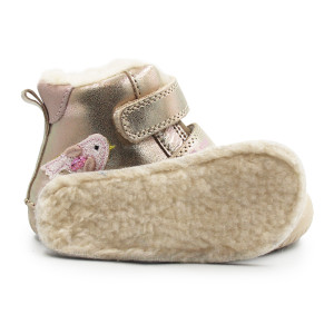 Dziewczęce Buty Ocieplane Na Zimę Barefoot DD STEP W070-52624AT Cream