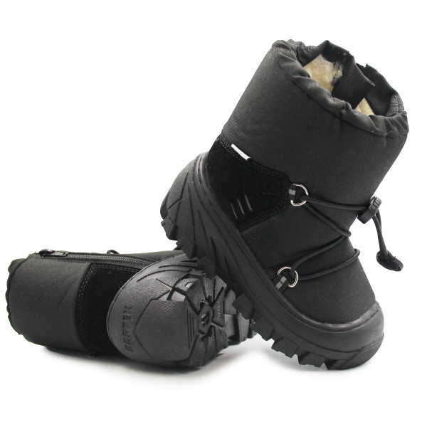 Śniegowce Dziecięce Ocieplane Czarne Bartek 110457-03