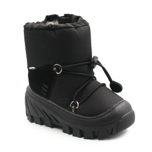 Śniegowce Dziecięce Ocieplane Czarne Bartek 110457-03