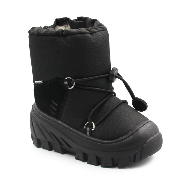 Śniegowce Dziecięce Ocieplane Czarne Bartek 110457-03