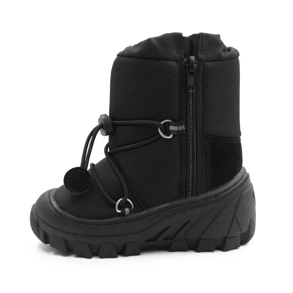 Śniegowce Dziecięce Ocieplane Czarne Bartek 110457-03