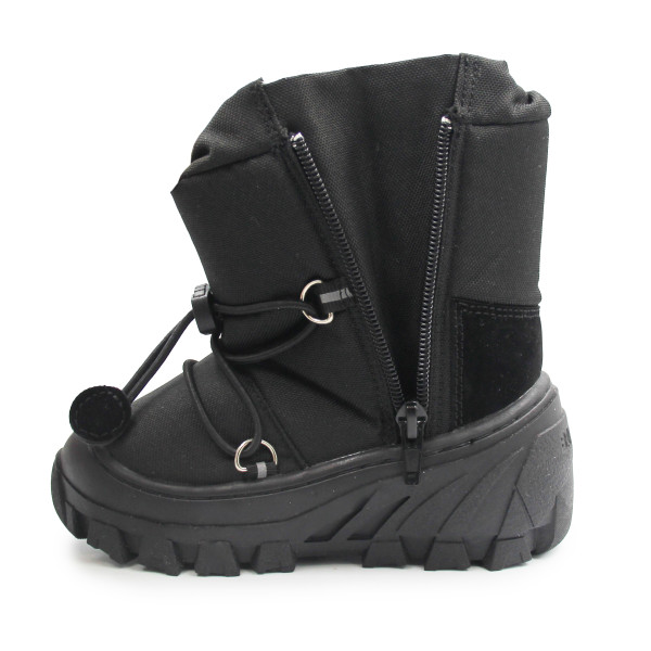 Śniegowce Dziecięce Ocieplane Czarne Bartek 110457-03