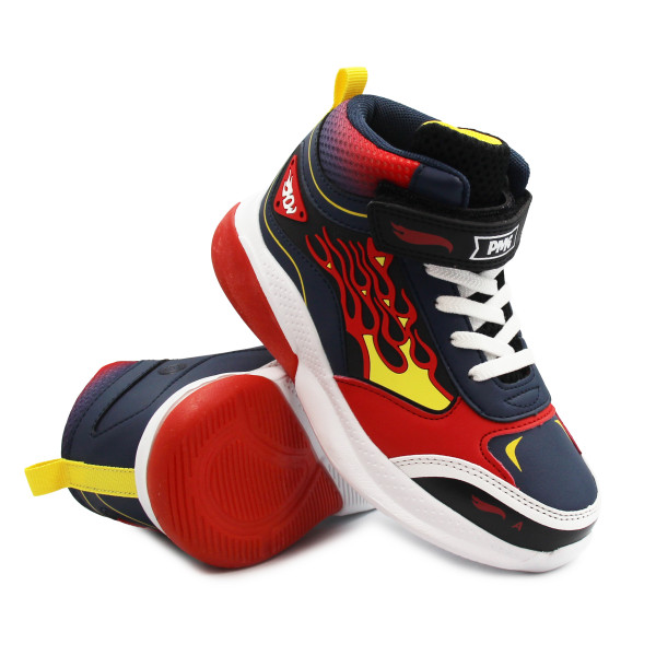 Chłopięce Buty Na Jesień Lekko Ocieplane Świecące LED Primigi 8991200 Hot Wheels