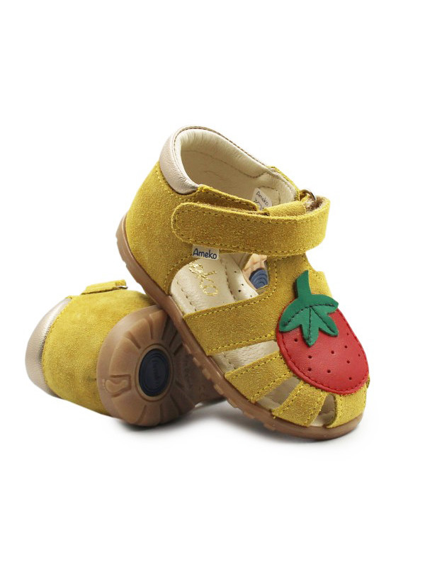 Dziecięce Sandały na Lato Półsandały Truskawka Ameko A6-Strawberry-Yellow