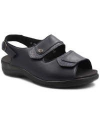 Sandały Szerokie Damskie Solidus Moni Nappa Stretch/Ser Blue/Ocean m