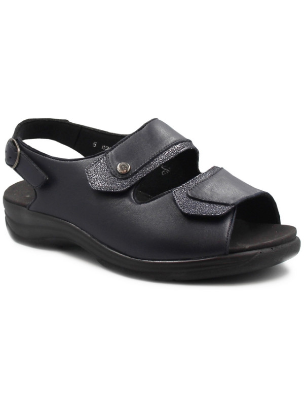 Sandały Szerokie Damskie Solidus Moni Nappa Stretch/Ser Blue/Ocean m
