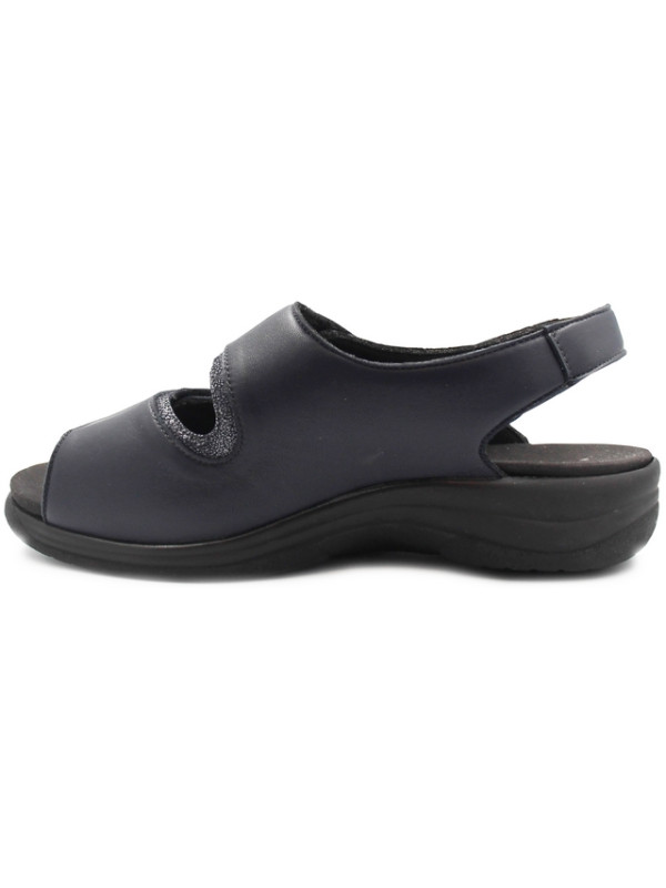 Sandały Szerokie Damskie Solidus Moni Nappa Stretch/Ser Blue/Ocean m