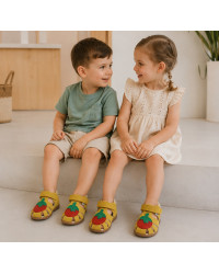 Dziecięce Sandały na Lato Półsandały Truskawka Ameko A6-Strawberry-Yellow