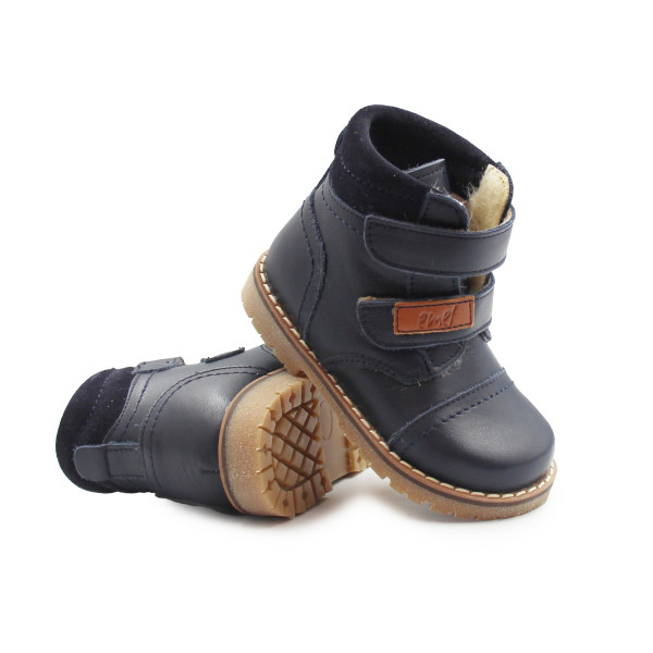 Kozaki Dziecięce Na Zimę Ocieplane Na Rzep Emel EV 2447D-22