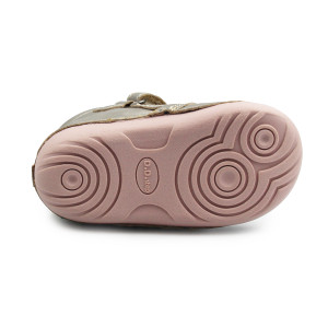 Buty Na Zimę Dla Dziewczynek w Kwiatuszki Motylki DD STEP W015-52997V Bronze