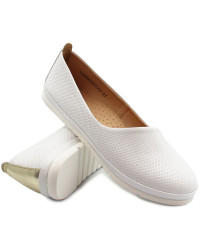 Skórzane baleriny damskie Flex Comfort | Buty do pracy Dlastopy
