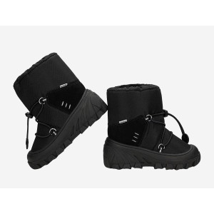 Śniegowce Dziecięce Ocieplane Czarne Bartek 110457-03