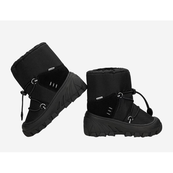 Śniegowce Dziecięce Ocieplane Czarne Bartek 110457-03