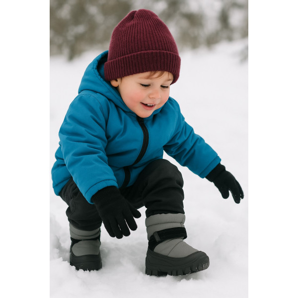 Śniegowce Dziecięce Ocieplane ze Ściągaczem Bartek 116870-10