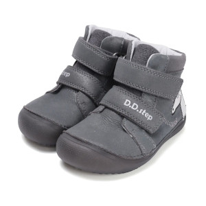 Buty Dziewczęce Na Jesień z Jednorożcem Świecące w Ciemności BAREFOOT DD STEP A063-52815M Dark Grey
