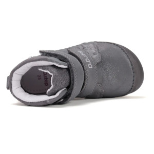 Buty Dziewczęce Na Jesień z Jednorożcem Świecące w Ciemności BAREFOOT DD STEP A063-52815M Dark Grey